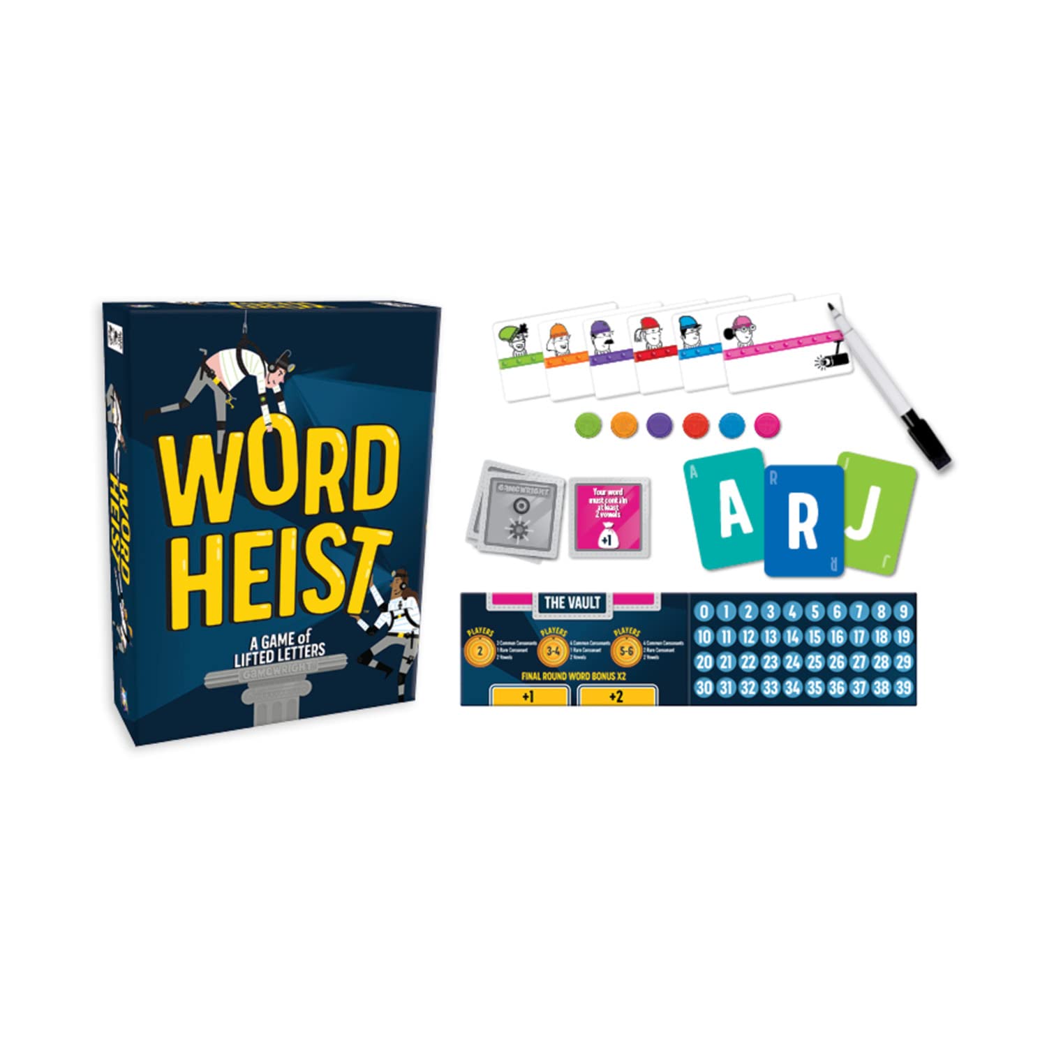 Gamewright - Word Heist - A Game of Lifted Letters