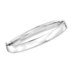 ross-simons 8mm sterling silver bangle bracelet. 8 inches