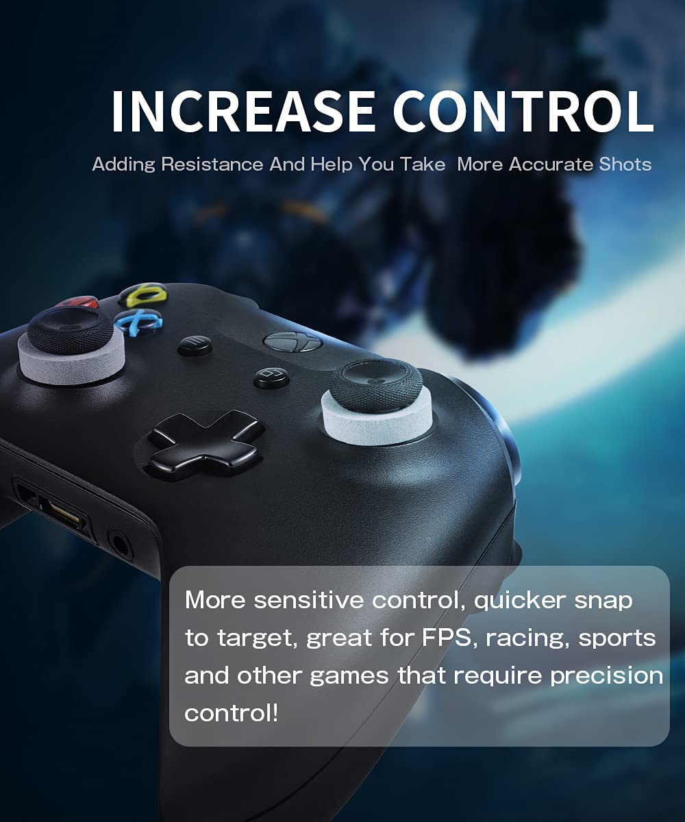 Weska Precision Rings FPS Aiming Motion Control for PS4, PS5, Xbox One, Switch Pro & Scuf Controller,Sensitivity Adjustment with 3 Different Strengths [Japanese Design]