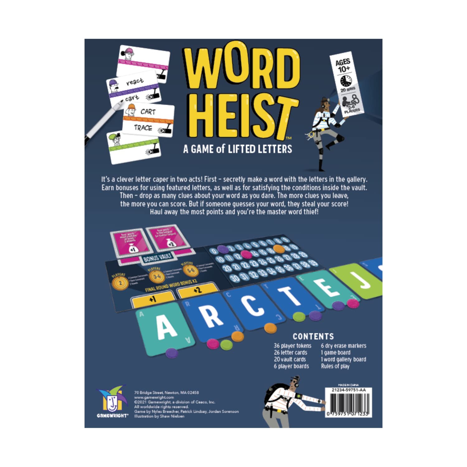 Gamewright - Word Heist - A Game of Lifted Letters