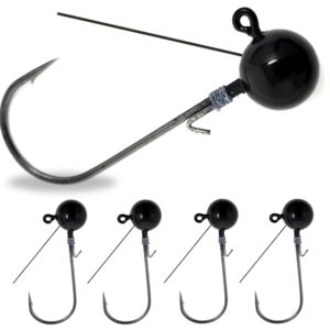 reaction tackle tungsten ball jig - 1/8oz - 1/0 hook- weedless