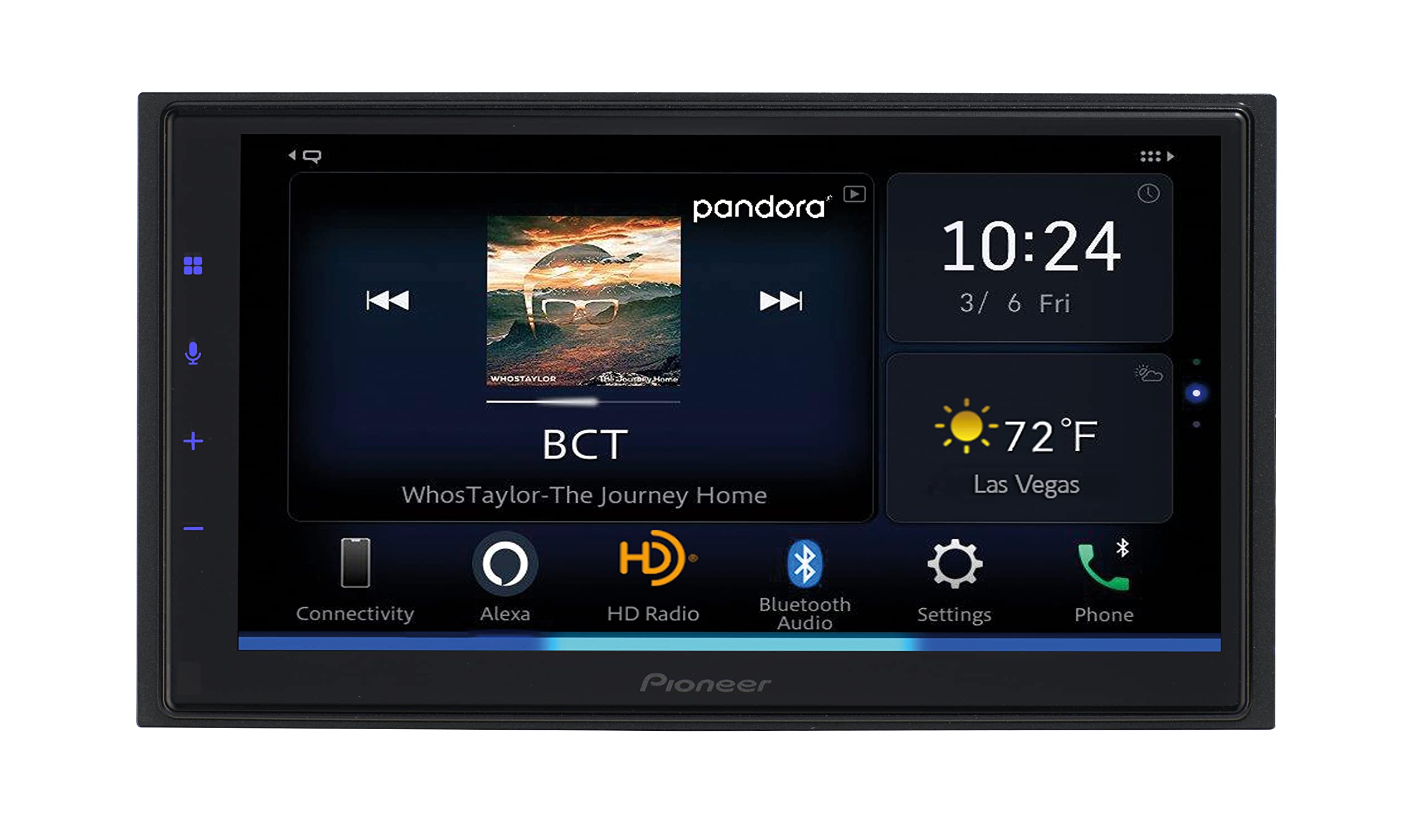 PIONEER CAR DMHWC5700NEX 6.8-inch Multimedia Digital Media Receiver with Wireless or Wired Apple CarPlay, Android Auto, Amazon Alexa, Android Auto, Apple CarPlay, Bluetooth