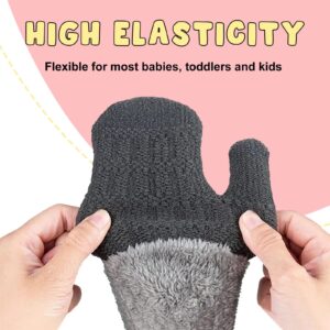 3 Pack Baby Mittens for Toddler Girls Boys, 2 Size Winter Mitten Gloves for Baby Infant Newborn Kids, Unisex Warm Fleece Lined Gloves Hand Mittens for Cold Weather-11