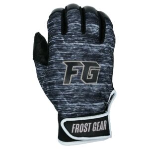 maxbp frost gear cold weather polar-flex batting gloves, al, black