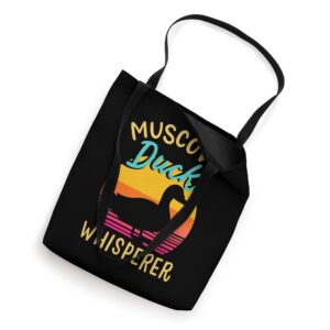 Muscovy Duck Whisperer - Bird Lover Muscovy Duck Tote Bag