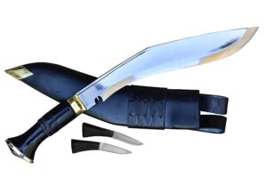 gk&co. kukri house official issued - genuine kukri/khukuri - 13-inches blade service no.1 highly polished knife - handmade in nepal…..