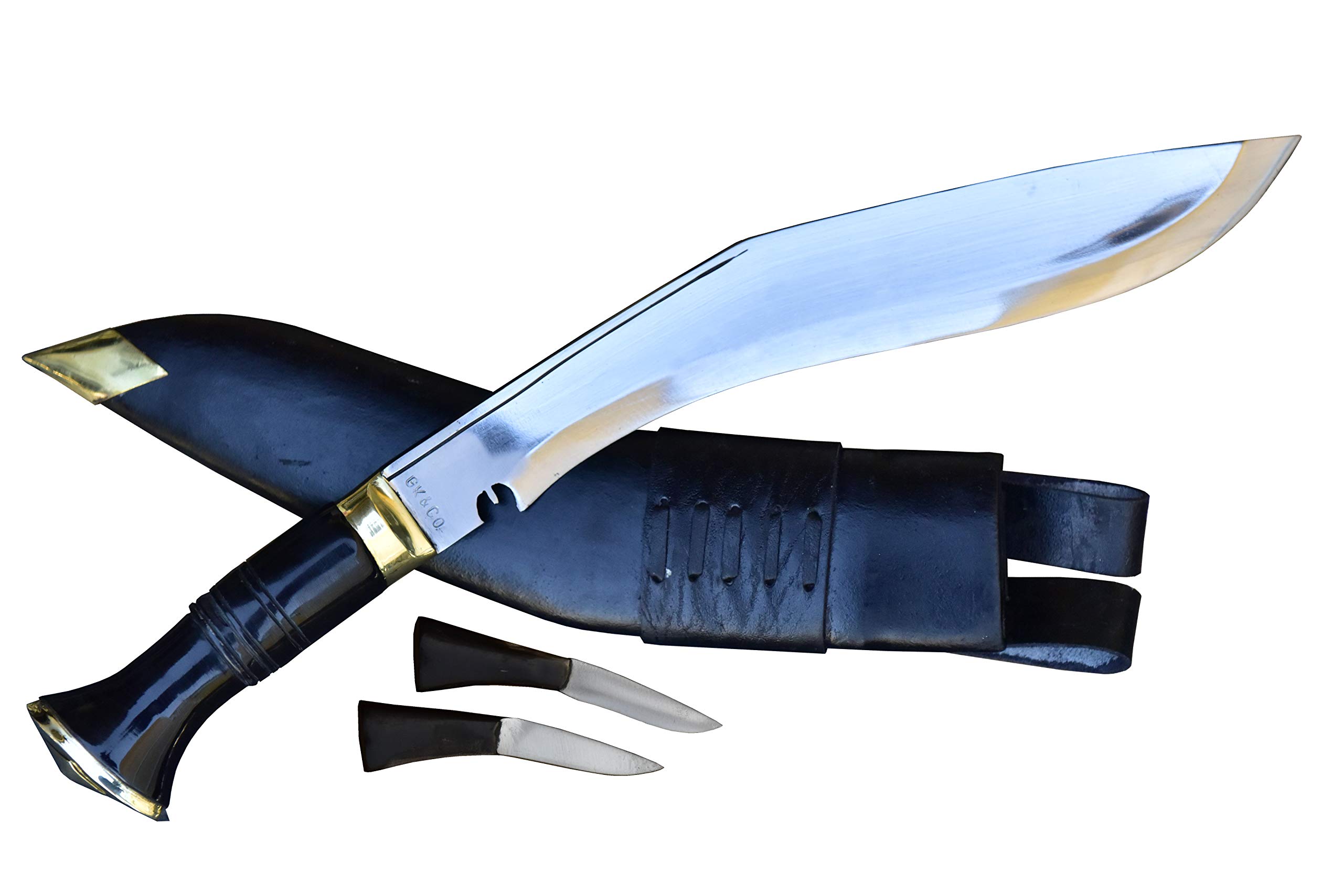 GK&CO. Kukri House Official Issued - Genuine Kukri/Khukuri - 13-inches Blade Service No.1 Highly Polished Knife - Handmade in Nepal…..