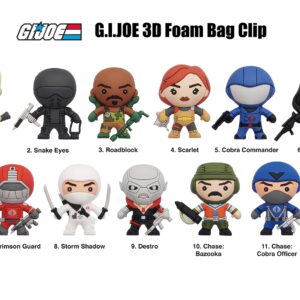 Monogram G.I. Joe 3D Foam Bag Clip in Blind Bag,Multi Color,Standard