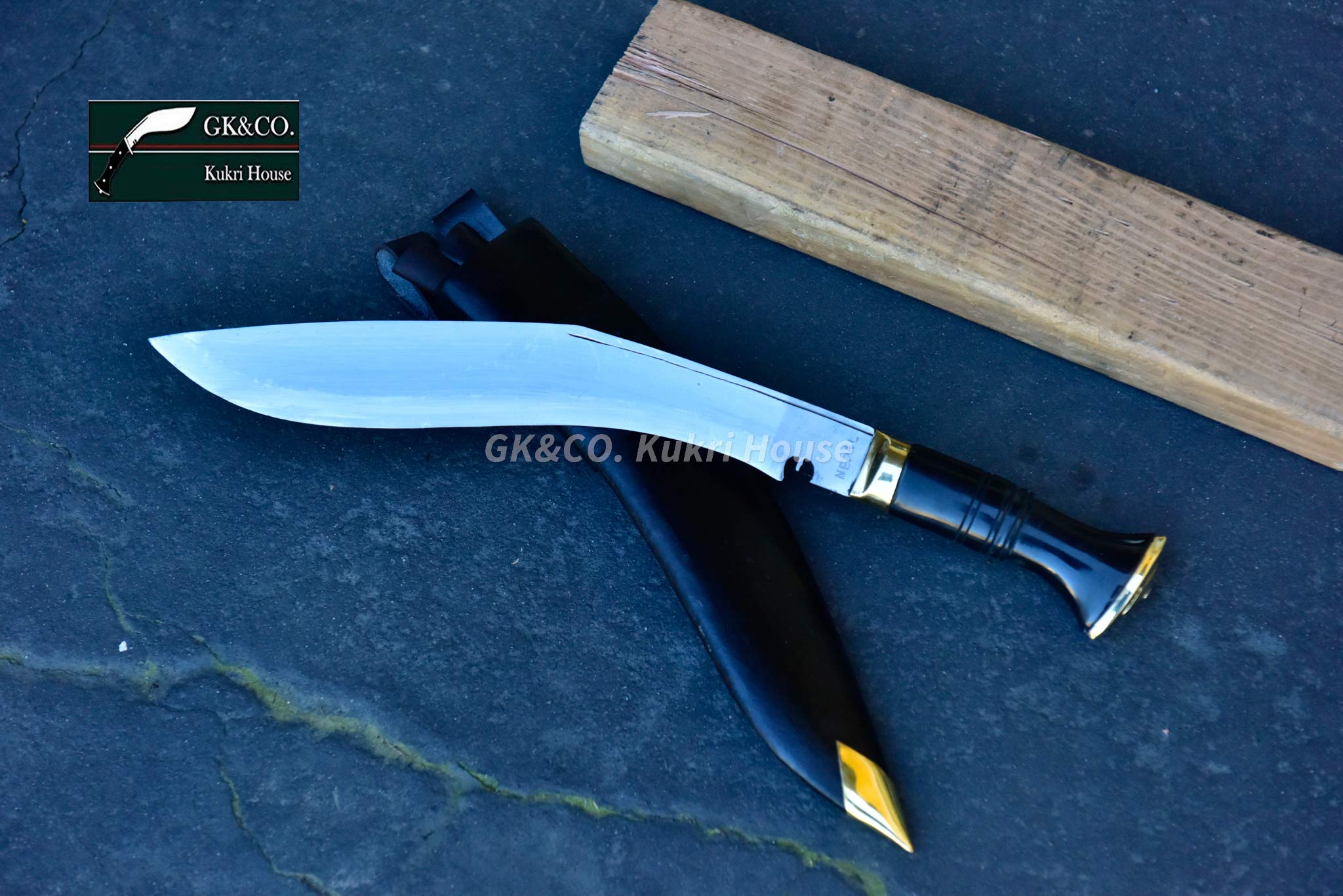 GK&CO. Kukri House Official Issued - Genuine Kukri/Khukuri - 13-inches Blade Service No.1 Highly Polished Knife - Handmade in Nepal…..