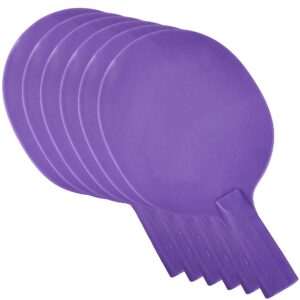 plastic table tennis paddles - ping pong racket - indoor sport equipment & acessories for kids, family, & home game room - available in red, green, blue, yellow, purple, and orange (purple)