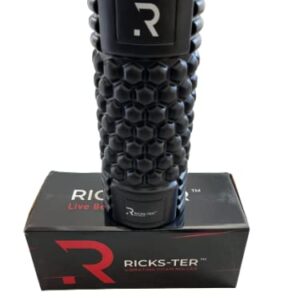 Ricks-ter Vibrating Foam Roller Intense 5-Speed Massage & Exercise Body Roller - Deep Tissue Trigger Point Performance, Back Muscle Recovery - Rechargeable