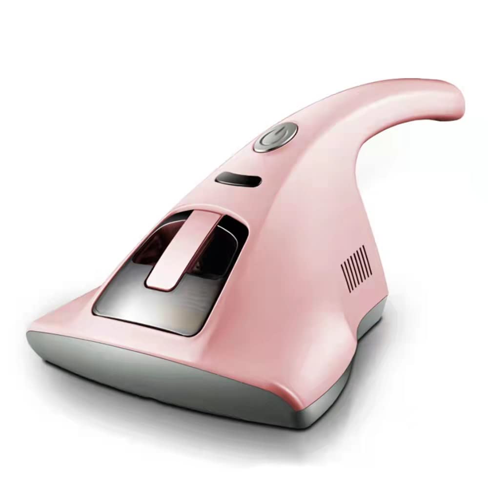 GoMite Bed Vacuum Cleaner,Handheld Vacuum Cleaner for Bed Sofa Mattress Pillows Cloth Sofas Carpets Cleaning Pink