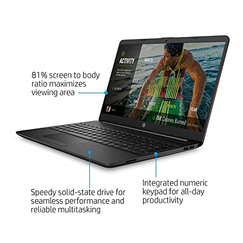 HP 15 Inch Business and Student FHD IPS Display Laptop Intel Celeron N4020, Upto 9 Hours Battery Life Windows 10 S 4GB DDR4 RAM, 128GB SSD, with HDMI Cable 1Year Office 365 Included