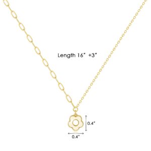 LANE WOODS Dainty Gold Necklaces: Pendant Necklace for Women Trendy Long Gold Plated Cute Choker Necklaces for Women Mom Female FriendTrendy Jewelry Gifts