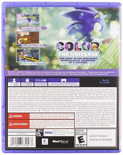 Sonic Colors Ultimate: Standard Edition - PlayStation 4