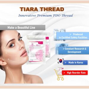 POSD Tiara PDO thread lift KOREA - 360R Bidirection Cog/Sharp (12pcs) (23G60/115)