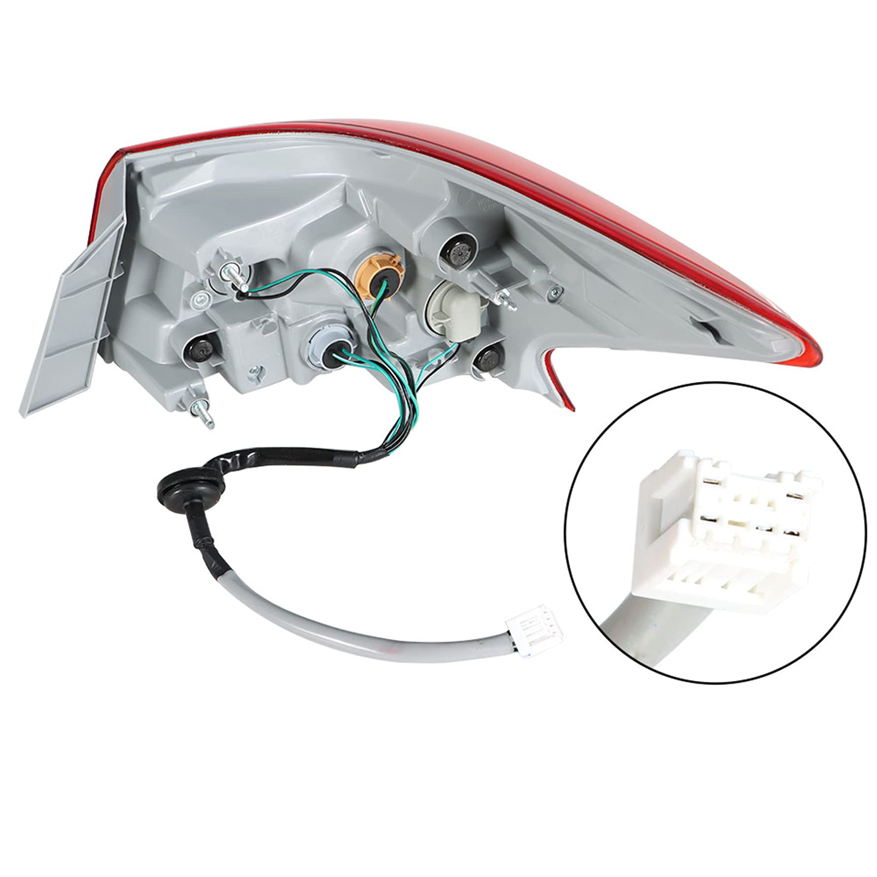 Tail Light Assembly OE Style Replacement for 2016-2018 Nissan Sentra, Replaces Tail Light Rear Brake Lamp Outer Left Driver Side 265553YU0A NI2804108