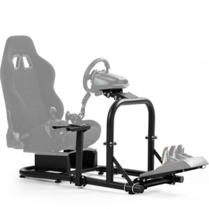 Marada Racing Simulator Cockpit fit for Logitech G27 G29 G920 G923, Fanatec, Thrustmaster T300RS T500R, Upright Stable Sim Racing Cockpit, without Wheel Pedal Shifter Seat