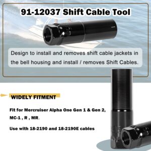 91-12037 Shift Cable Tool and 18-9861 Hinge Pin Tool Fit for Mercruiser Alpha One Gen 1 & Gen 2, MC-1, R, MR Replace 91-12037 18-9806E 91-78310 18-9861