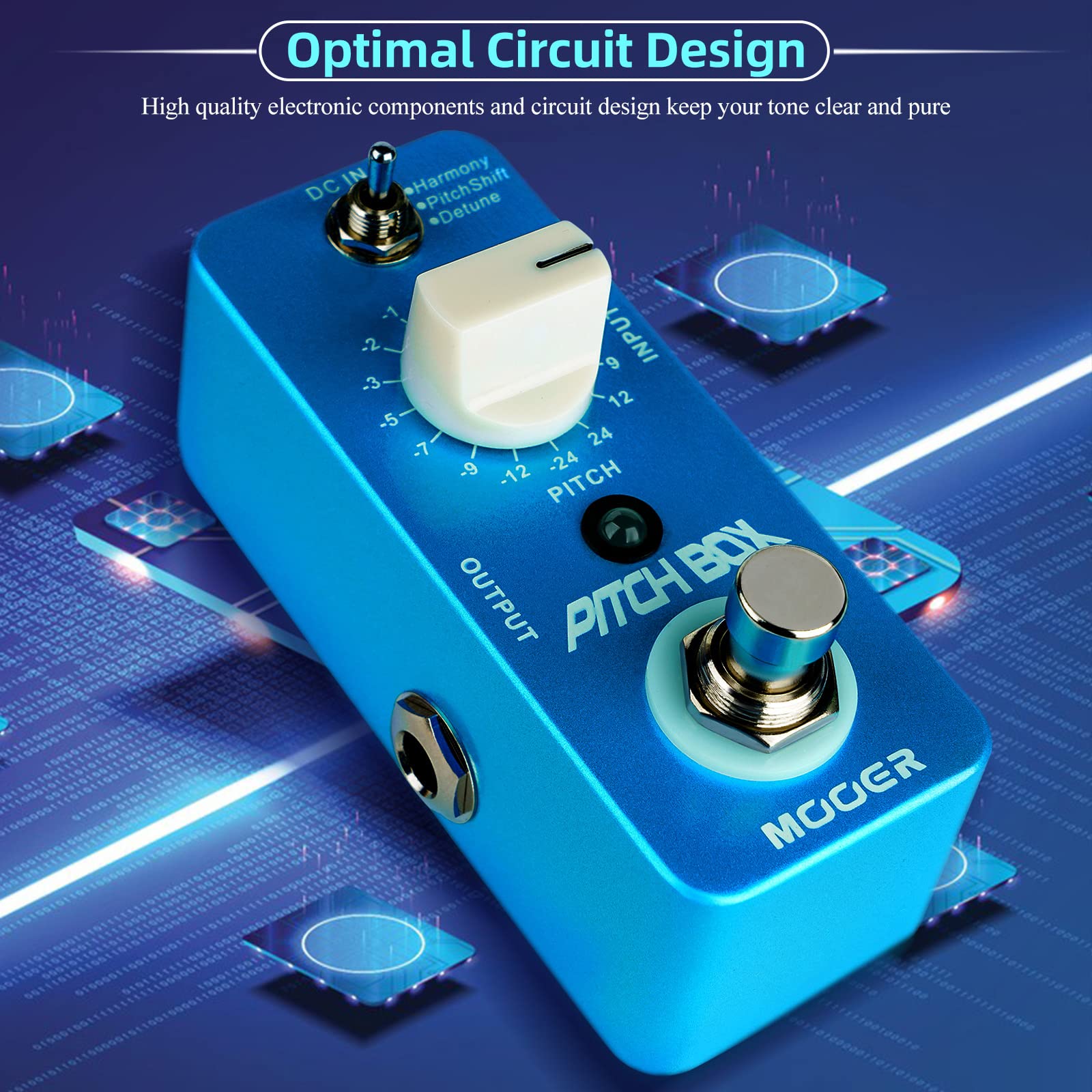 Mooer digitech drop pedal harmonizer guitar pedal mooer pitch box mps1 guitar effect pedal pitch box guitar harmonizer pitch shifter guitar pedal pitch pedal for Electric Guitar Bass True Bypass