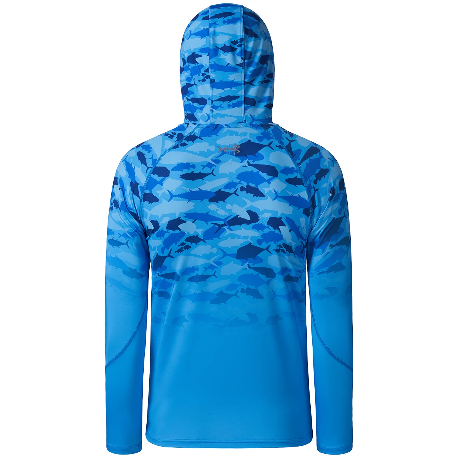 BASSDASH Youth UPF50+ Performance T Shirt with Hood Long Sleeve Fishing Hiking Sun Shirt FS03Y