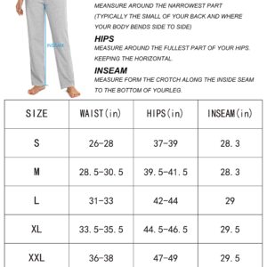 SANTINY Women's Cotton Sweatpants Yoga Lounge Casual Pants Open Bottom Sweat Pants for Women with Pockets (Black_L)