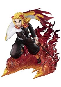 tamashii nations - demon slayer: kimetsu no yaiba - kyojuro rengoku flame hashira, bandai spirits figuartszero collectible statue