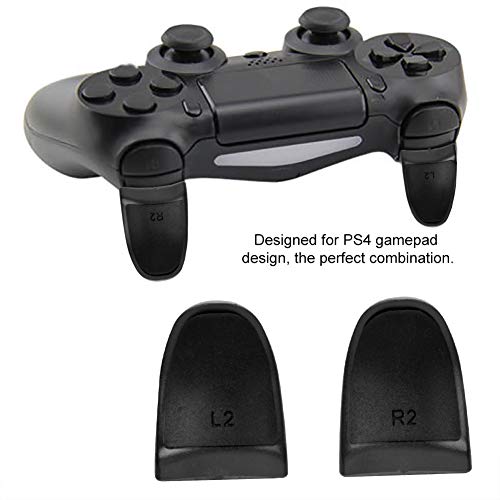 SALUTUY L2 R2 Controller Extenders, Extended Grips Controller Long Service Life ABS and Rubber for Controller for(Black)