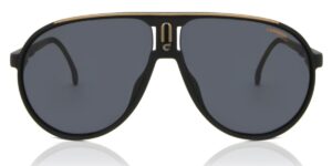 carrera unisex sunglass style champion/n pilot, matte black/grey, 62mm, 12mm