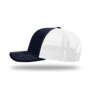 Falcon Outline - Cotton Snapback Hat - Breathable Mesh Side for Casual Wear & Outdoor Activities All Seasons - Baseball Cap Women and Men (Navy Front/White Mesh)