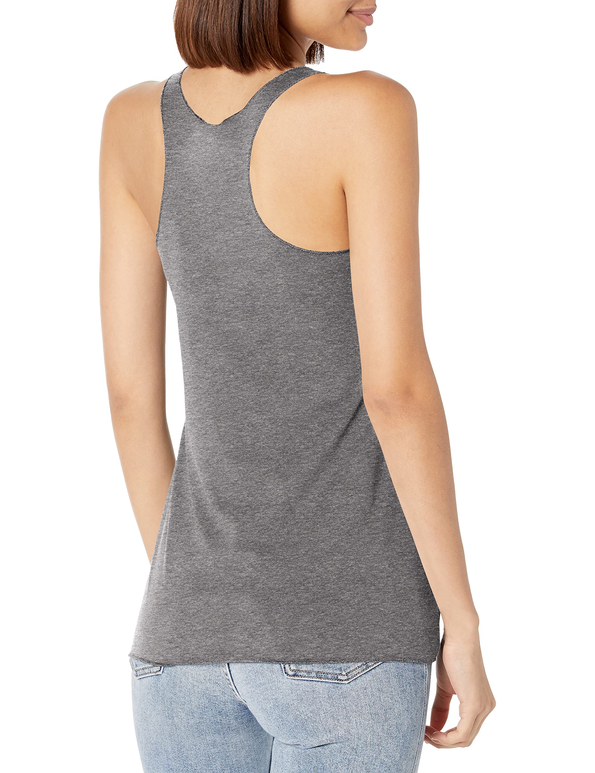 Disney Junior's Lilo Simply Stitch Tri-Blend Racerback Layering Tank, Gray Heather, Medium