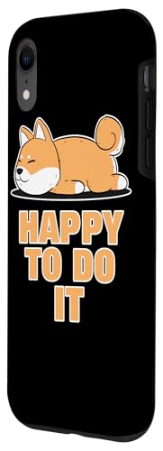 iPhone XR Funny Shiba Inu Uni Dog Lying Happy Sleeping Laziness Lazy Case