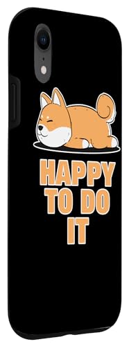 iPhone XR Funny Shiba Inu Uni Dog Lying Happy Sleeping Laziness Lazy Case