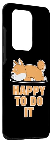 Galaxy S20 Ultra Funny Shiba Inu Uni Dog Lying Happy Sleeping Laziness Lazy Case