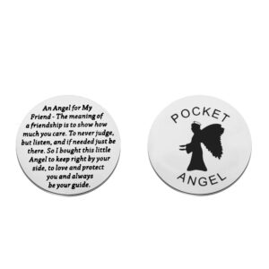 tiimg guardian angel coin angle gifts protection gift inspirational gift for best friend (an angel for my friend)