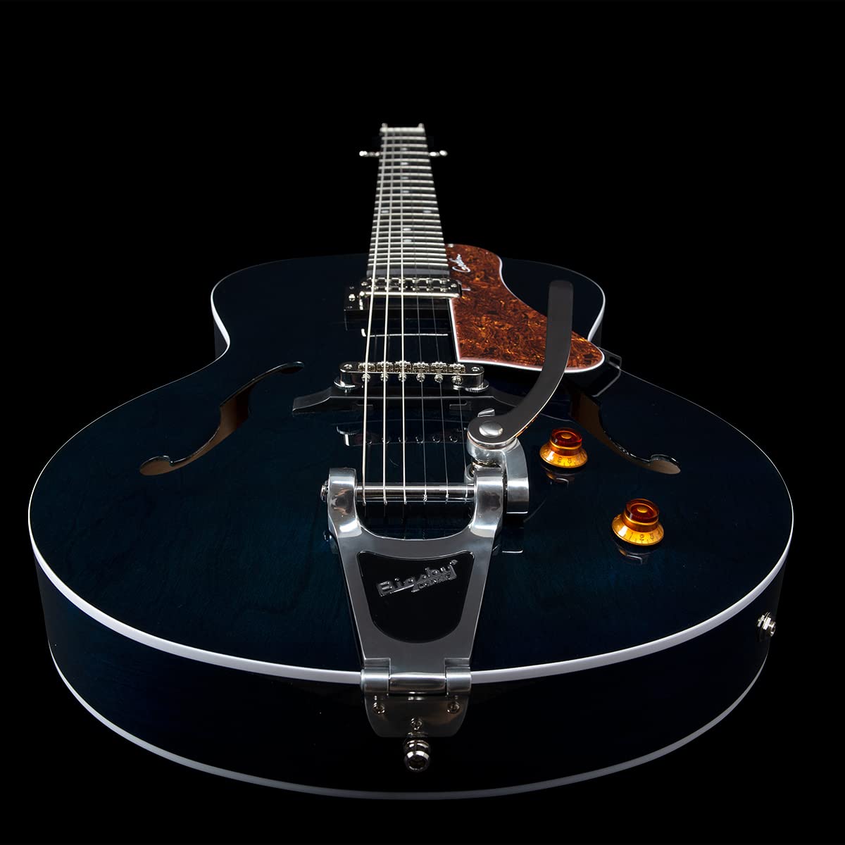 Godin 6 String Electric Guitars, Right Hand, Indigo Blue, Hollow-Body (050956)