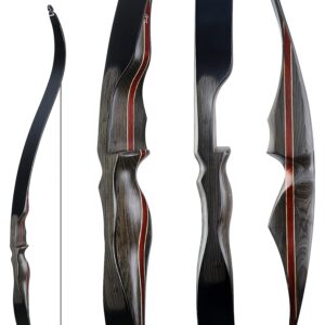 oeeline airobow longbow 58in professional hunting right hand one-piece recurve bow draw weights in 30-50 lbs