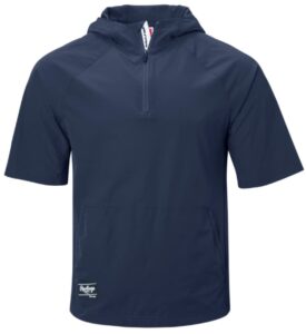 rawlings men's standard adult color sync short sleeve jacket, navy, medium