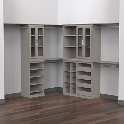 ClosetMaid 4596 Modular Storage Stackable 3-Shelf Unit, Taupe