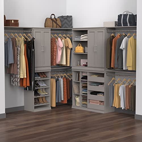 ClosetMaid 4596 Modular Storage Stackable 3-Shelf Unit, Taupe