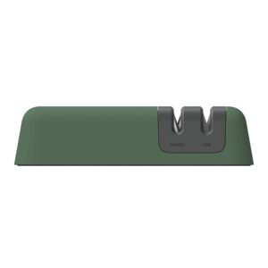 berghoff legacy two-stage knife sharpener, non-slip base, coarse, fine, green