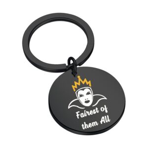 tiimg the queen fans gift villain keychain wicked queen gift fairest of them all halloween movie gift (fairest of them all)