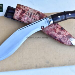 GK&CO. Kukri House Genuine Kukri Knife - 10 Blade World War II Panawal Wooden Handle Kukri/Khukuri- Handmade in Nepal