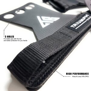 Pull Up Grips - Hand Grips With Wrist Straps Bringing You Comfort and Support for Weightlifting, Pull Ups, or as a Hand Wraps | Great as Workout Gloves Men and Women at Gym or Home Gym (Medium)