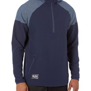 Rawlings Men's Standard Adult Color Sync Long Sleeve Jacket, Medium, Navy