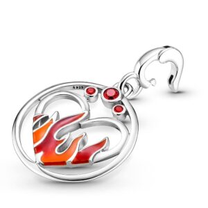 Pandora Fire Inside Medallion Bracelet Charm Me Bracelets - Stunning Women's Jewelry - Gift for Women - Made with Sterling Silver & Enamel