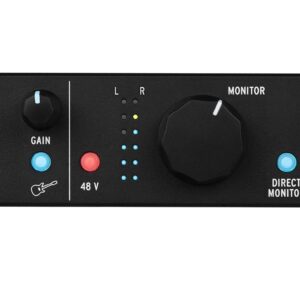 Arturia MiniFuse 1 - Compact USB Audio Interface with Creative Software for Recording, Production, Podcasting, Guitar - Black