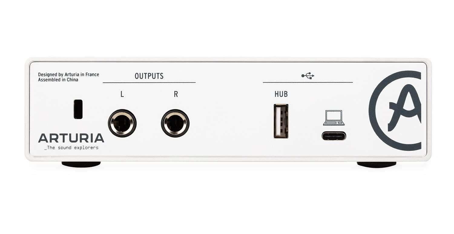 Arturia MiniFuse 1 - Compact USB Audio Interface with Creative Software for Recording, Production, Podcasting, Guitar - White