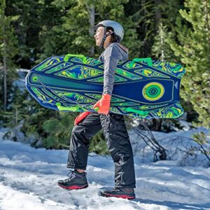 Sno-Storm Premium Foam Snow Sled 2-Pack | Superior Foam Recreational Snow sled | Tow Rope and Handles | Sized for Youth and Adults | Contoured Deck Design | 50in-127cm Design Length |, Camo