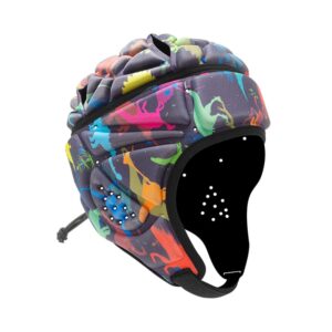 ochine soft helmet rugby headgear football headguards soft padded headgear soft shell head protector goalkeeper adjustable soccer goalie helmet support rugby flag football helmet youth adults